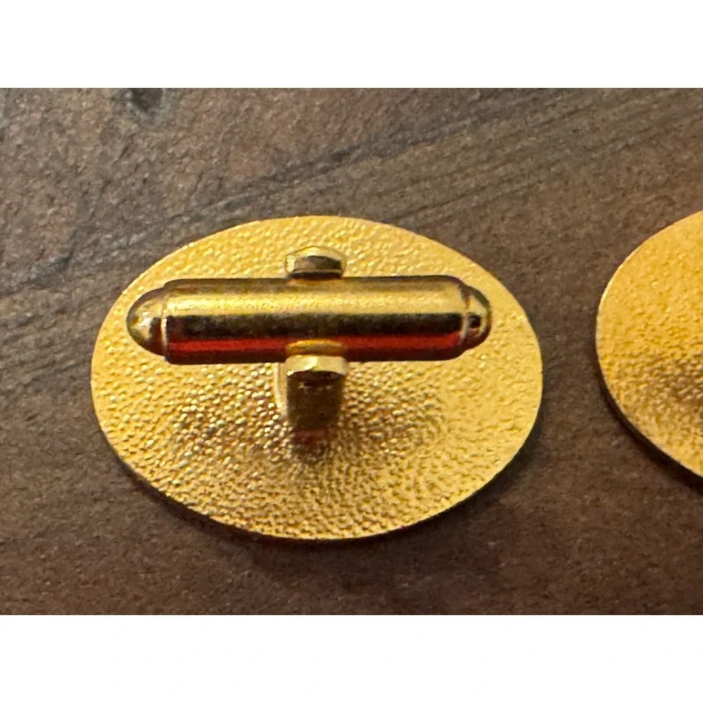 Vintage Avon Ford Model T Gold Tone Enamel Cufflings Men‎
